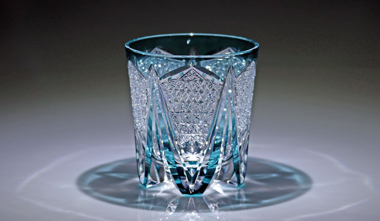 江戸切子 PR01ペアロックグラス・星2色セット | 江戸切子.jp